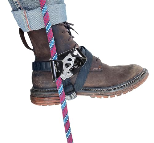 Foot Ascender Riser - Rope Climbing Equipment for SRT Climbing & Tree Arborist Climbing Device - color: Left Foot Black