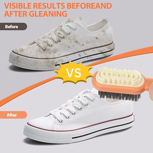 2 in 1 Suede Shoe Brush, Soft Bristle Cleaning Brush for Suede and Nubuck