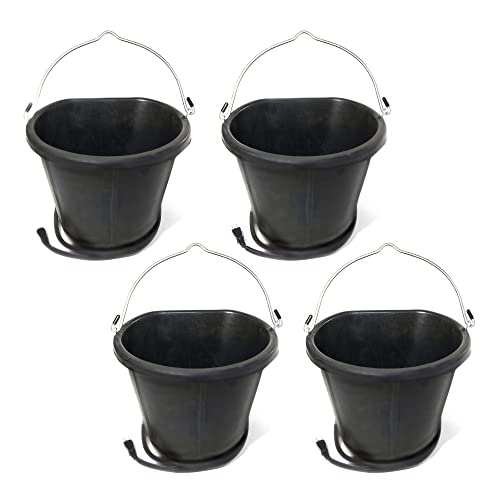 Farm Innovators FB-15R Heated Rubber Bucket, 90 Watts, 4.5 Gallon, 4-Pack | 420 Stainless Steel, Compound Leverage Design, Screwdrivers, Can Opener, Gripper, Wood Saw, Nylon Sheath Included - color: 4.5 Gallon, size: 4 Pack