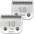 Detachable Pet Dog Clipper Blades UltraEdge Compatible with Oster A5,Wahl KM10 Series Clippers (10# 1.5mm- 2 Pack) - size: 10# 1.5mm- 2 Pack