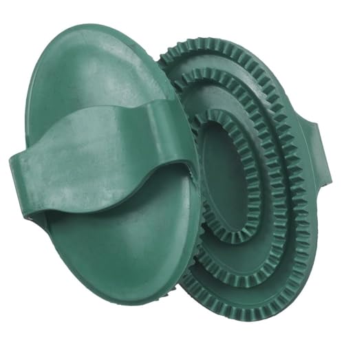 Tough 1 Large Rubber Curry Comb - color: Hunter Green