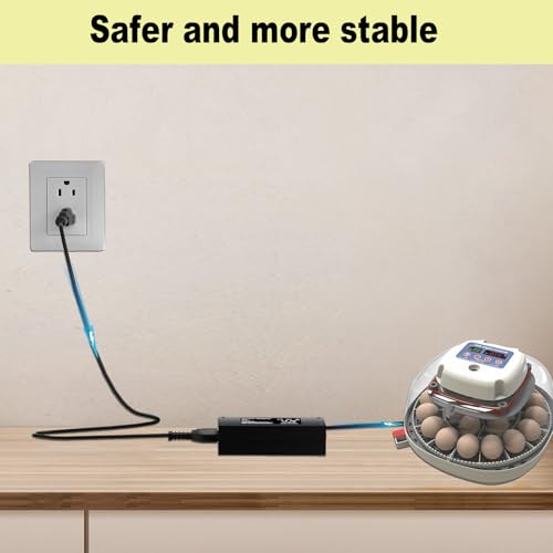 12V Power Cord for Nurture Right 360° Egg Incubator Compatible with Nurture Right 360° Egg Incubator Charger Power Adapter Cord