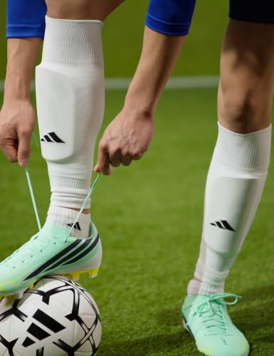 adidas Unisex Metro Soccer Socks or Calf Sleeves (1 Pair) Over-the-Calf | Unisex, 1-Pack, Cushioned Impact Zones, Moisture-Wicking, Calf Compression, Versatile Layering, Game & Practice Ready - color: White/Black/Calf Sleeve, size: Large, style: Calf Slee