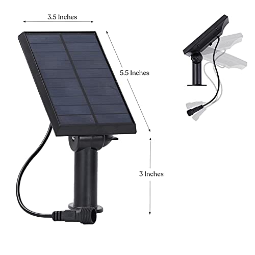 Brightech Replacement Solar Panel Ambience Pro - 2- Pin Half Moon Connector - Compatible ONLY with Brightech 1W Solar-Powered Outdoor String Lights - Commercial Grade - 1 Solar Panel - size: 1W String Lights Brightech Only