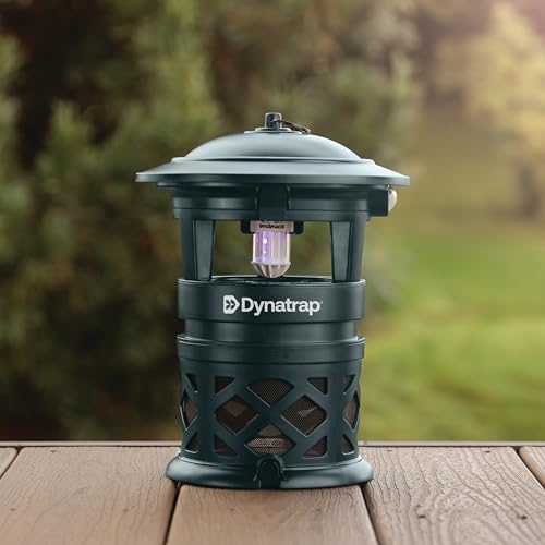 DynaTrap DT1130-GRSR 1/2 Acre Mosquito & Flying Insect Outdoor Trap and Killer – Kills Mosquitoes, Flies, Wasps, Gnats, & Other Flying Insects - Bug Zapper Alternative – Green | UV-LED Flying Insect Killer, Kills Mosquitoes, Gnats, Flies, Moths, Wasps, Bu