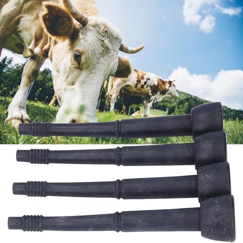 4PCS Milking Machine Liners,Black Soft Rubber Milking Liner Replacement,Milking Liner Tool for Livestock Breeding Industry Cow Milking Machine