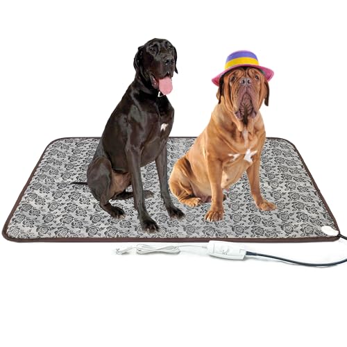 Extra Large Pet Heating Pad for Dogs, Cats & Puppies Electric Heated Bed mat - size: 47X30 inch