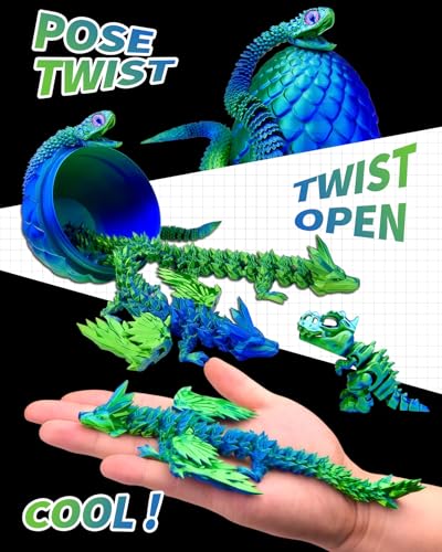 5 Pcs，12" 3D Printed Dragon Eggs,Dinosaur Egg,Crystal Dragon Toys,Snake Eggs, Animals,Fidget Toy,Desk Executive Toy，Easter Eggs Basket Stuffers,Toys for Boys Kids Teen 5-7 4-6 8-12 - color: Pp-01