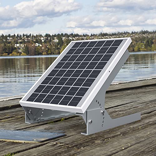 Solar Panel Mount - 13.8in Stand, Angle Adjustable (0-60 Degree), Mounting Brackets for 1 Solar Panel - size: Mount Bracket