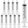 Boao 10 Pack Plastic Syringes Without Needle for Epoxy Resin,10 Ml | Measuring Syringe for Precise Measuring, Epoxy Applicator in Resin Crafts Labs Pet Feeding Oil Glue liquid Dispensing - size: 10 ML