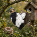 TRIVANO Handmade Alpaca Fiber Bird Nesting Heart – Natural Bird Nesting Material for Wild Birds, Soft Alpaca Bird Nesting Heart for Garden Trees & Backyard Birds.