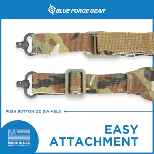 Blue Force Gear Vickers Padded Sling with Push Button QD Swivels - style: Multicam Camo