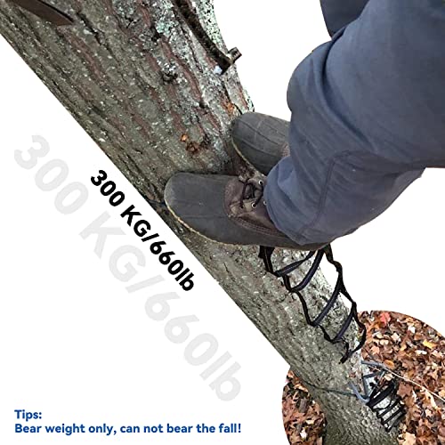 KAILAS Climbing Aider Hunting Webbing Rope Ladder Tree Stand Steps Rock Foot Ascender Loop Lightweight 5 Step - size: 【Etrier 2】8 Step