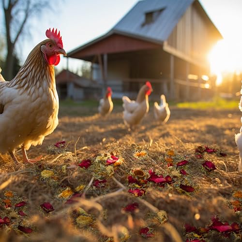 24 OZ Nesting Herbs for Chicken Coop, Premixed 8 Dried Herbs Nesting Pads,Chicken Coop Accessories Help Coop Smell Promote Egg Production - size: 24 OZ