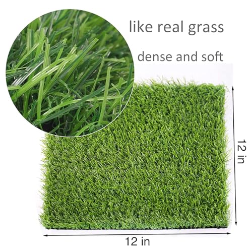 Hamiledyi 4 Pack Chicken Nesting Pads-12×12x 1.2,Washable Thicken Artificia Grass Nesting Box Liners Reusable Laying Eggs Turf Mats for Chickens Coop Pet Outdoor Indoor - size: 4 Pcs Green