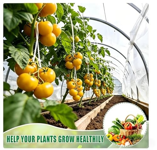 10 x 16.4Ft Plant Sun Protection Cloth, Garden Plant Shade Cloth, Non-Woven White Light Refraction Sunshade Cloth Cover for Protecting Plants Vegetable Rows from Direct Sunlight - size: 10 x 16.4Ft