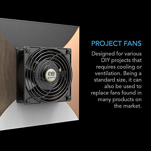 AC Infinity AXIAL 2589, Muffin Fan 10", 120V AC Ø254mm x 89mm | High Speed, UL-Certified for DIY Cooling Ventilation Exhaust Projects - size: Single Ø254 x 89 mm, High Speed
