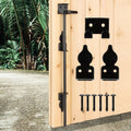 36" Heavy Duty Cane Bolt Gate Drop Rod-Steel Gate Ground Latch Designed for Wood Metal Vinyl Gates or Double Doors Fence Applications - size: 36 Inch-1 Pack
