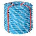 Double Braid Arborist Rope, 1/2 Inch x 100 ft, 9000 LBS Breaking Strength Heavy Duty Tree Climbing Rope, Outdoor Swing Rope for Trees, Climbing, Sailing & General Use - size: 1/2inch*100ft, style: Blue