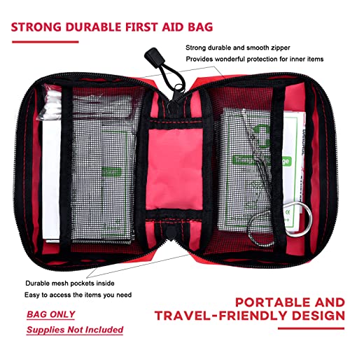 O'IFFEEI Empty Small First Aid Bag, Portable for Outdoors, Camping, Hiking, Backpacking,Travel. Small Medical bag for Emergency and survival