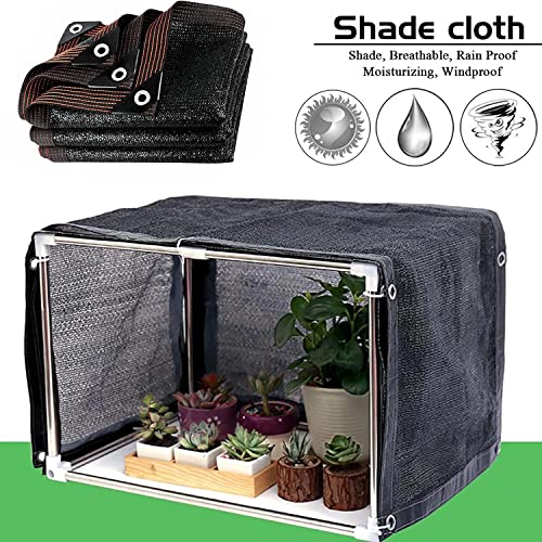 Shade Cloth for Garden - 90% Shade Neting with Grommets Outdoor Sun Shades Cover for Plant Pergola Patio Shade Mesh Tarp Greenhouse Chicken Coop Shade Cloth Black - size: 10x23ft