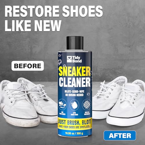 Shoe Cleaner Kit – Fast Dirt And Stain Removal, Anti-Yellowing Care | For White Shoes & Sneakers, Leather, Canvas, Mesh, Knit And Rubber, Brush & Towel Included - color: Concentrated Shoe Cleaning Kit 10.6 Oz