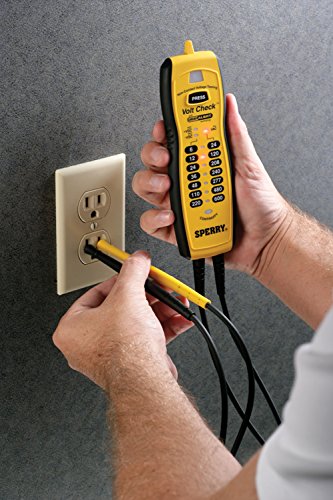 Sperry Instruments VC61000 Volt Check Voltage & Continuity Tester, Black & Yellow | Heavy-Duty Smart Meter with Circuit Alert Non-Contact Detection, Black & Yellow (Formerly: Sperry Instruments)