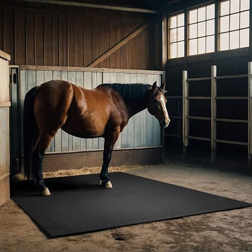 MSI Rubber Utility Mat 48in. x 96in. Black Floor Mat Pack Accent Wall Tile - size: 48 W x 96 L