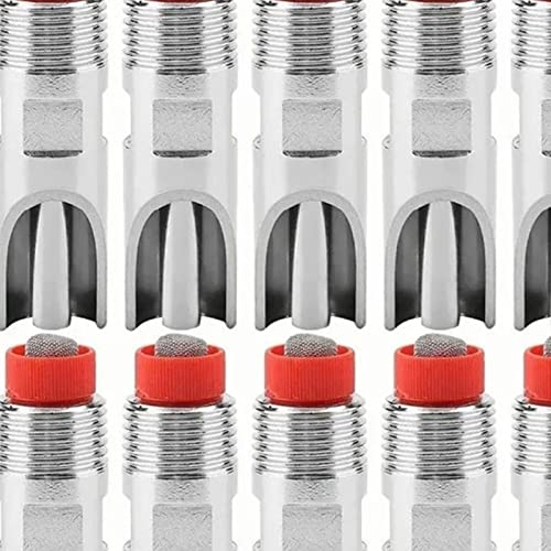 10 Pcs Stainless Steel Automatic Pig Waterer Nipples, 1/2" NPT Thread Livestock Watering System Drinkers for Piglets, Goats, Sheep, and Farm Animals Supplies