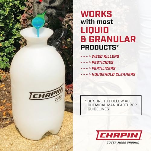 CHAPIN 3-Gallon Pump Sprayer, Multi-Use for Home & Garden | Lightweight build; ideal for lawn and garden tasks, covers weed control, feeding plants and cleaning with adjustable nozzle - size: 3 Gallon Sprayer