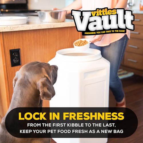 Gamma2 Vittles Vault Pet Food Storage Containers - Sealed Dog and Cat Food Storage Container, Fits up to 80lbs, Made in the USA - [14" L x 28" H] | Sealed, Made in USA - size: 80 Pounds