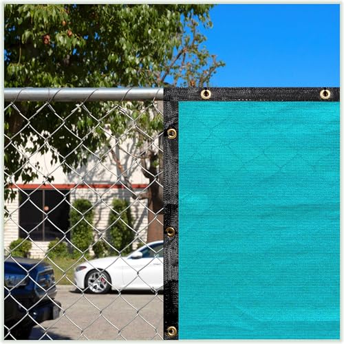 ColourTree 2' x 3' Turquoise Custom Size Shade Cloth with Grommets - 90% Sunblock, Durable Mesh Fabric Tarp for Dog Kennel Cover, Fence Privacy Screen, Greenhouse, Chicken Coop & Pet Playpen. - color: Turquoise, size: 2' x 3' Custom Size