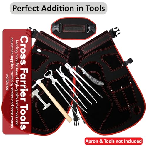 – Premium Double Side Hoof Knife with Black Handle | Dual-Edge Stainless Steel Blade | Professional Farrier Hoof Trimming Knife for Horses & Equine Hoof Care