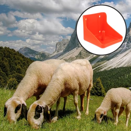 Toddmomy Salt Block Holder for Livestock Thickened Salt Blocks Box for Cattle Sheep Goats Lick Mount and Feeding Tray Easy to Assemble Farm Feeding Accessory 6.69 X 6.69 X 5.70 in