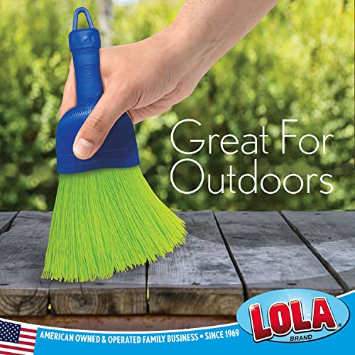 LOLA Whisk Broom, Hand Brush, 6 Pack, Durable Bristles, Whisks Away Dirt & Debris, Compact, Hang Hole for Easy Storage, Indoor/Outdoor - size: 6 Pack, style: Classic