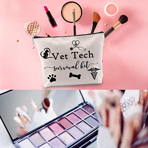 WCGXKO Veterinary Technician Gift Vet Tech Survival Kit Portable Travel Accessories Toiletry Bag Makeup Bag - color: Vet Tech