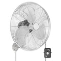 Bonnlo Industrial Wall Mounted Fan, 3-Speed Settings & Max 4600 CFM, 18 Inch Oscillating Fan with Aluminum Blades & Copper Motor for Patios, Garage & Shop, UL Certified - size: 18 Inch