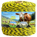 Electric Fence Wire 3366 Feet 1026 Meters Electric Fencing Poly Wire Rope Line with Reliable Conductivity and Rust Resistance, UV Resistant 1/8inch Diameter - Yellow Black - color: Yellow & Black, size: 1/8 x 3366FT