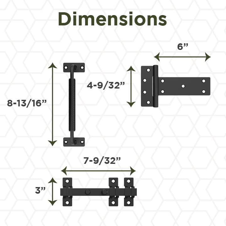National Hardware N166-036 Industrial Black Gate Kit