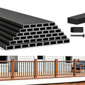 HZIU 60 Pack 38" Deck Balusters，Stainless Steel Deck Railing Kit | Rustproof Side Mount Spindles Railings with End Caps & Screws – Modern Porch Balusters for Patio, Balcony&Outdoor Staircases - size: 38 Inch