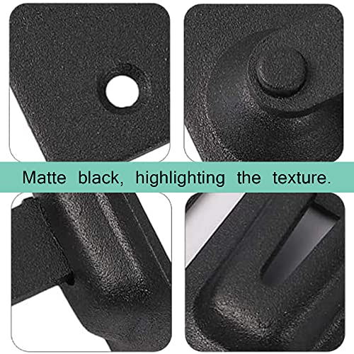 MINI Size 90 Degree Door Latch Sliding Screen Door Latch Barn Door Lock Hasp Latch Clasp Lock Pocket Door Locks and Latches Black Small* | Quick-Access Locking for Privacy in Bathroom, Toilet, RVs & Small Spaces, Left Or Right Application, 304# Stainless