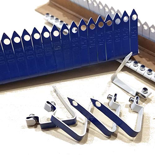 Pinnon Hatch Farms Custom Engraved Aluminum Zip Wing Bands Chicken Poultry Duck Peacock Identification Tags Text with or Without Artwork (100, Royal Blue) - color: Royal Blue