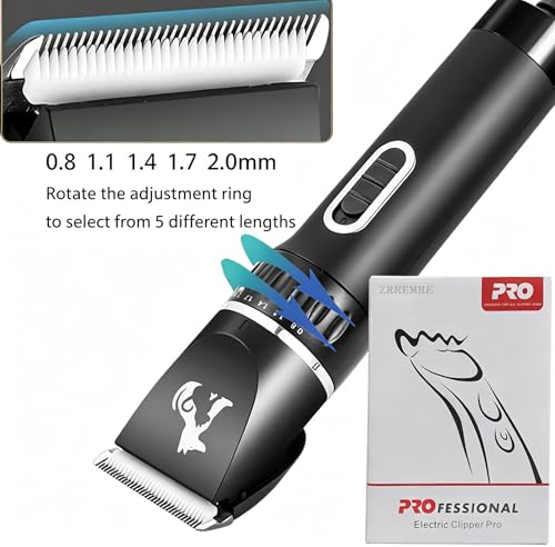 Professional Dog Clippers for Thick Hair,Pet Shears Sheep Trimmer | Heavy Duty Grooming Electric Clippers, Powerful Corded Shears for Thick Coats,Swiftly Trim Cats Horses Dense Fur
