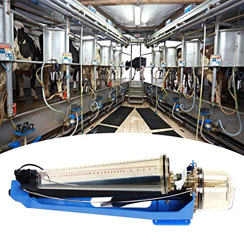 PSU Milk Meter for Milking Machine, 31kg/68lb Transparent Measuring Bottle with Scale, Accurate Milk Flow Meter for Cattle Livestock in Dairy Parlor with Mounting Kit