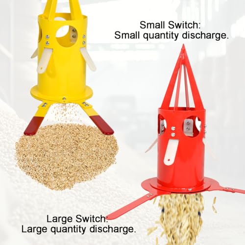 Big Bag Dispenser Bulk Bag Unloader – Heavy Duty Feed Unloader Tool for Animal Feed, Grain, Fertilizer – Rust-Resistant, Portable for Farm, Warehouse, Home Use (Red) - color: Red