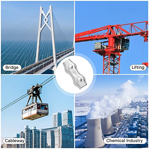 M5 Poly Rope Connectors, 30 Pcs Poly Rope Fence with Sleeve Tool for Electric Fences Wires, Electric Fence Rope Connection
