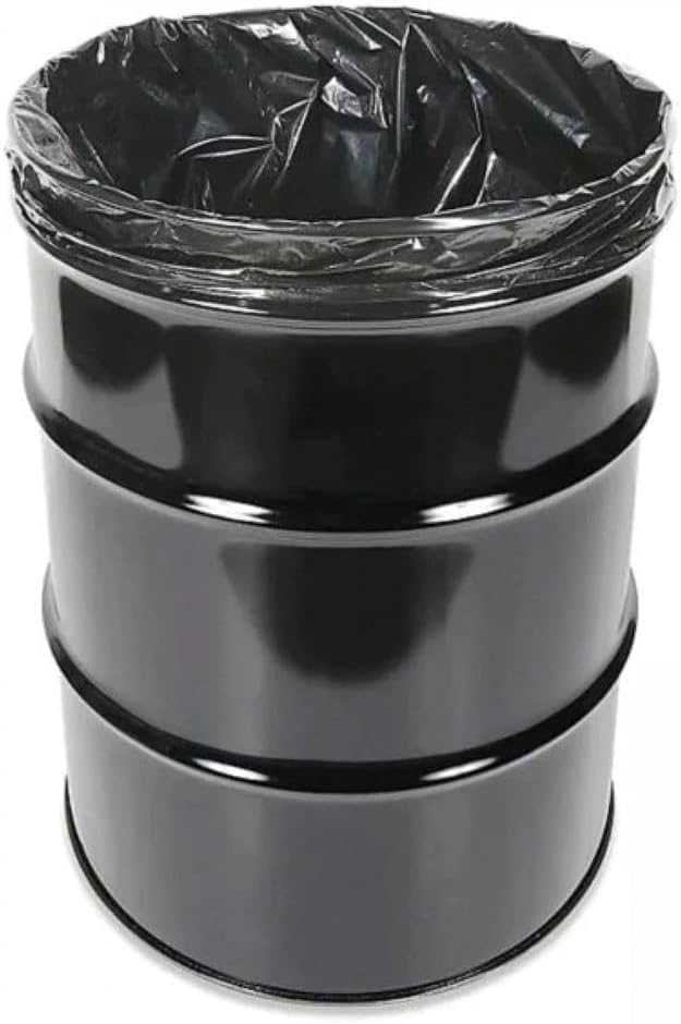 Farm Plastic Supply 55 Gallon Trash Bags, 6 Mil - Contractor Trash Bags, Black Trash bags, Large Trash Bags, Heavy Duty Garbage Bags, 55 Gallon Trash Bags Heavy Duty, 55 Gallon Drum Liners (10 Pack) - size: 10 Pack