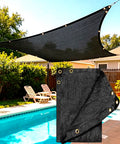 90%-95% Black Sun Shade Cloth 3FT x 10FT, Heavy Duty Outdoor Shade Netting | UV Resistant Breathable Fabric with Reinforced Grommets for Patio Garden Greenhouse Pergola Chicken Coop & Kennel - size: 3ft X 10ft, style: 90%