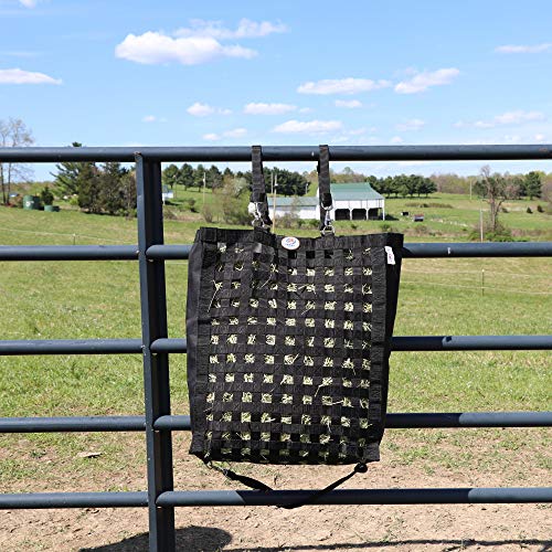 Ultra Slow Feeder Horse Hay Bag with Super Tough Bottom and 6 Month Warranty - color: Royal Blue
