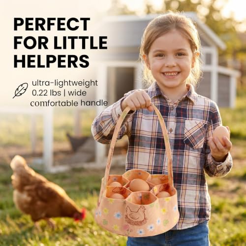 Egg Collecting Basket, Large Egg Collection Bag for Gathering Fresh Eggs - color: Color 10